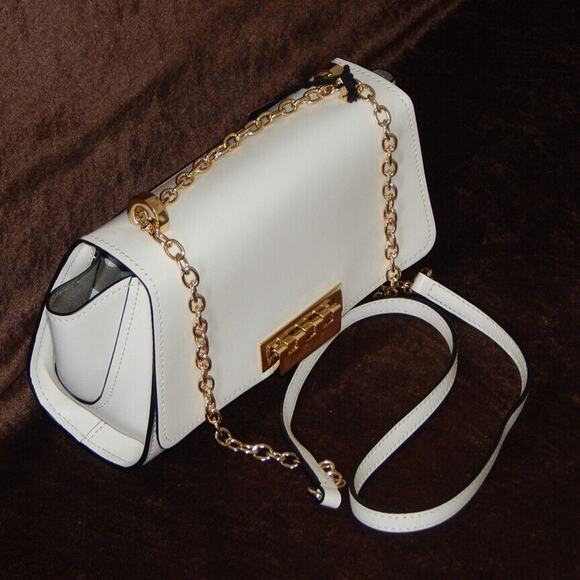 ZAC ZAC POSEN EARTHA Mini Chain Crossbody Ivory NS Handbag Authentic NWT $325 - Picture 3 of 14